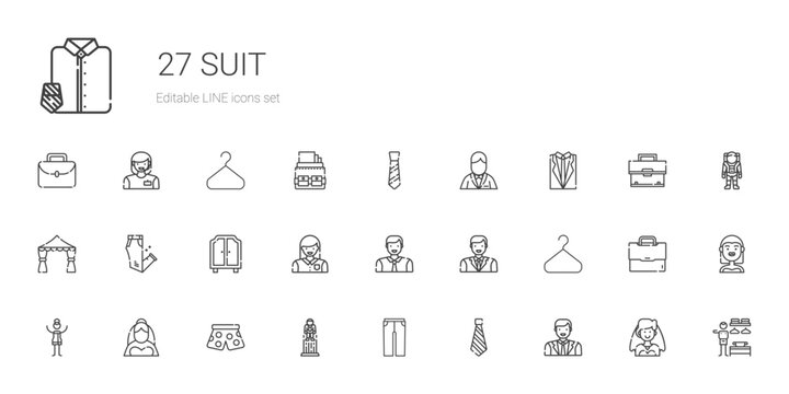 suit icons set