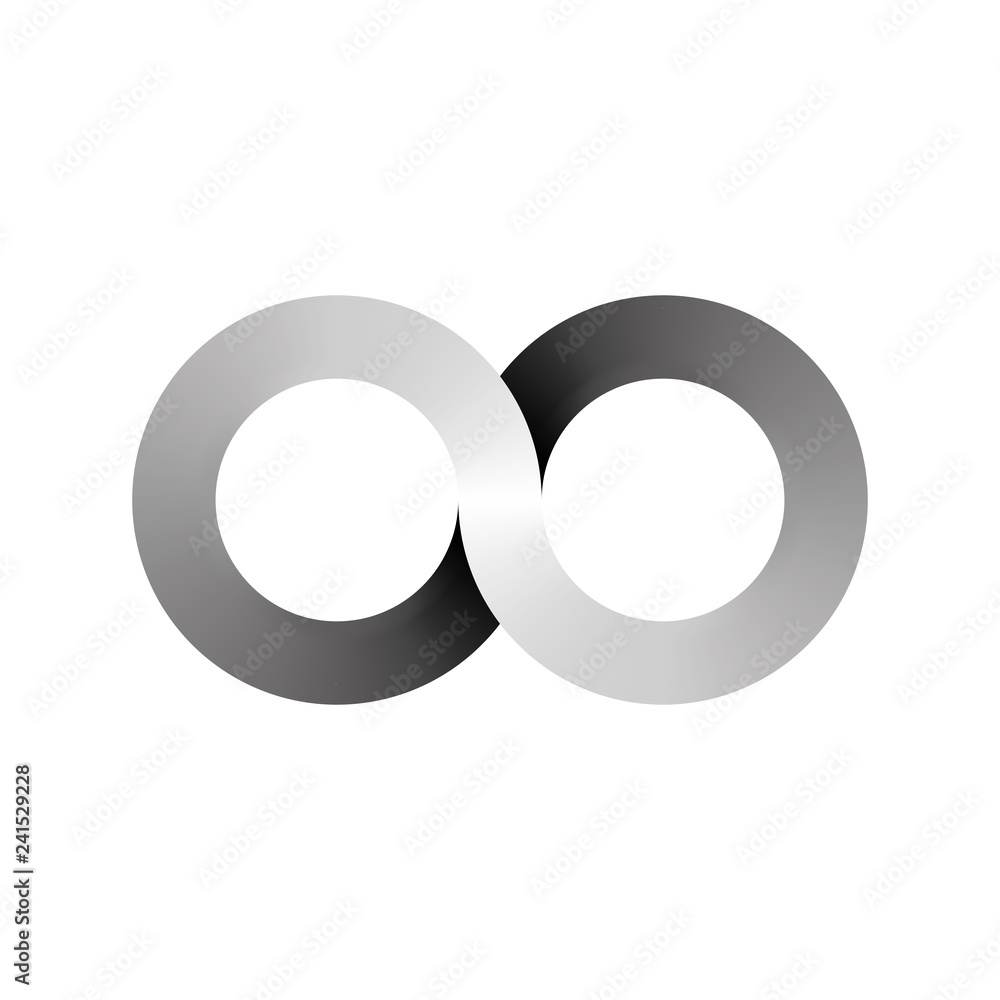 Infinity symbol icon, aka lemniscate, looks like sideways number eight ...