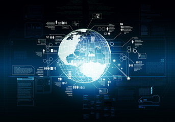 Wall Mural - big data internet technology