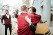 © Viacheslav Yakobchuk - Happy young son hugging his father after receiving his car keys