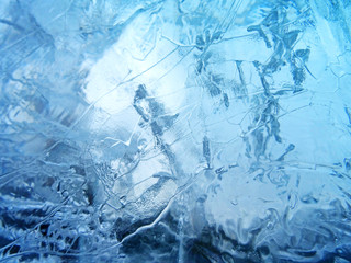 Poster - Abstract ice texture