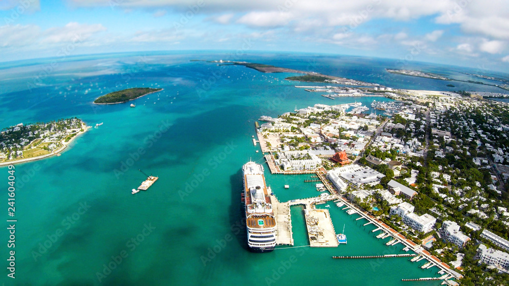 Aerial view of Key West - obrazy, fototapety, plakaty 