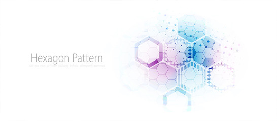 Leinwandbilder - Abstract hexagon background for design works.