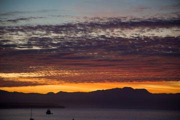 Canvas Print - Sunrise views over Bucerias Bay near Puerta Vallarta at Punta de Mita, Mexico (Rivieria Nayarit)