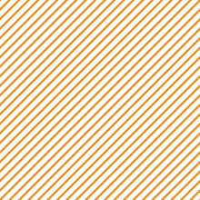 Diagonal Stripes Seamless Pattern - Thin Orange Diagonal Stripes On White Background