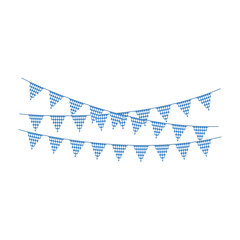 Blue and White Bunting Banners - Banner or bunting with blue and white colors of Bavarian flag