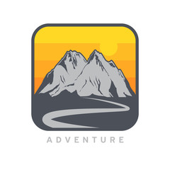 Poster - Mountain Logotype, Label, Badge