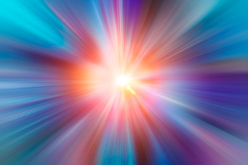Wall Mural - zoom blur lighting speed effect - image