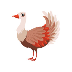 Sticker - Beautiful bird vector Illustration on a white background