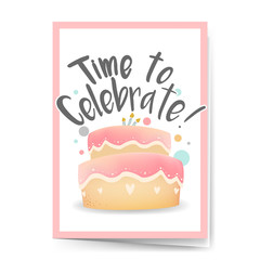 Canvas Print - Happy birthday card design vector