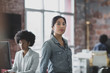 © ReeldealHD images - Portrait of Asian businesswoman in a working office