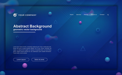 Wall Mural - trendy abstract background for your landing page design. minimal background for website designs.