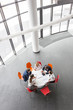 © moodboard - High angle view of business colleagues planning while sitting during meeting at office