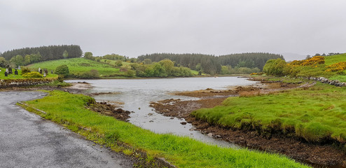 Sticker - waterside scenery in Connemara