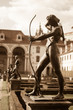 statue sculpture of bowman archer