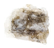 piece of rough Halite (rock salt) stone on white