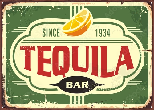 Dekoracja na wymiar  vintage-blaszana-tabliczka-tequila-bar-na-tradycyjny-meksykanski-napoj-alkoholowy-reklama-promocyjna