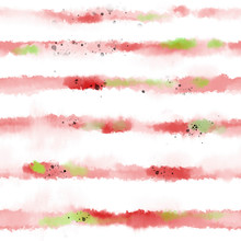 Watermelon Abstract Stripes Seamless Pattern