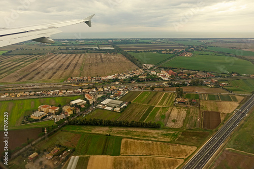 Fotografie, Obraz panoramica aerea della campagna romana - 203