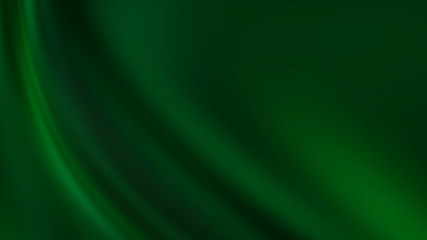 Dark green gradient background, smooth waves, empty background