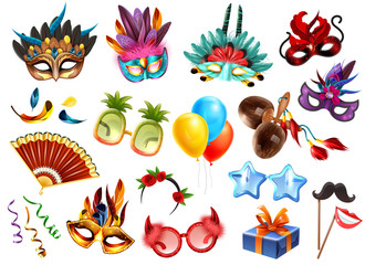 Sticker - Carnival Accessories Set 