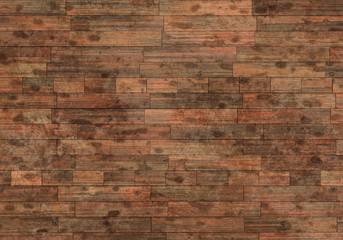 Wall Mural - old wooden plank floor with scratches digital illustration