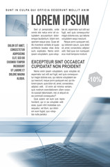 Modern template of newsletter with notebook