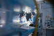 © alfa27 - Blurred shot of group of professional surgeons at work in operating room. Emergency case, surgery, medical technology, health care cancer and disease treatment concept