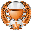 Bronze Cup Prize Award Emblem