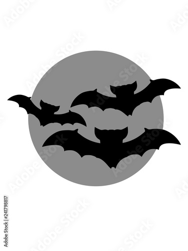 Mond Nacht 3 Freunde Schwarm Viele Muster Flughund Fledermaus Comic Cartoon Lustig Suss Niedlich Fliegen Nacht Blutsauger Vampir Horror Halloween Gruselig Klein Clipart Buy This Stock Illustration And Explore Similar Illustrations