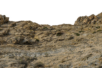 Wall Mural - rock isolated on white background