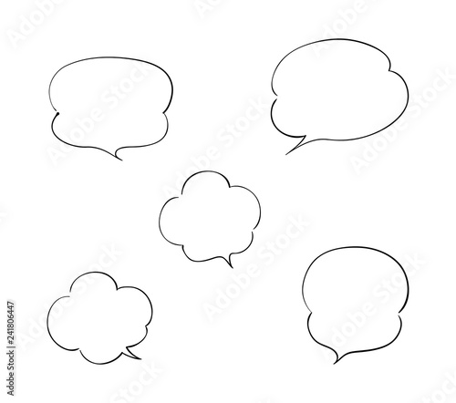 もくもくふきだしのセット Comprar Este Vector De Stock Y Explorar Vectores Similares En Adobe Stock Adobe Stock