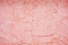 Pink Plastered Concrete Wall Background Texture Detail