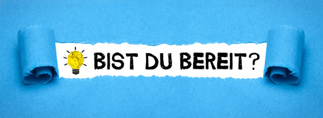 Sticker - Bist du bereit?