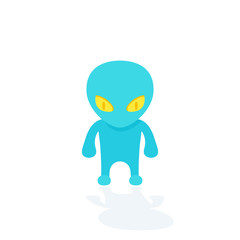 Poster - alien, extraterrestrial vector illustration