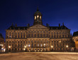 Royal Palace - Koninklijk Paleis at Dam square in Amsterdam. Netherlands