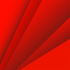 Wall Mural - Abstract vector background with overlap red lines