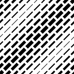 Poster - Vector texture with rectangles. Geometric monochrome seamless pattern.