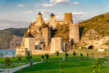 Golubac Fortress On The Danube River In Serbia