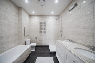 interior of modern bathroom