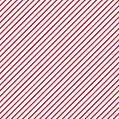 Diagonal Stripes Seamless Pattern - Thin red diagonal stripes on white background