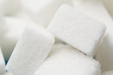 macro shot white sugar cubes tecture ore background