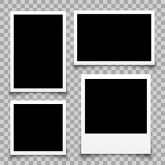 Fototapete - Set empty photo frame - vector