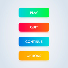 Wall Mural - read more colorful button set