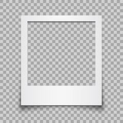 empty white photo frame - vector for stock