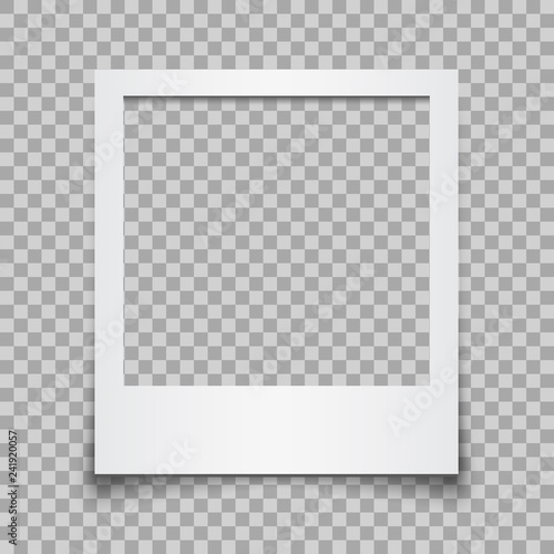 Fotografía Empty white photo frame - vector for stock
