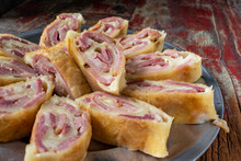 Ham And Cheese Spiral Slices