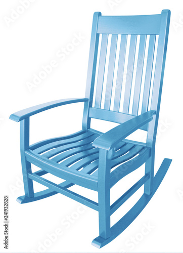 baby blue rocking chair