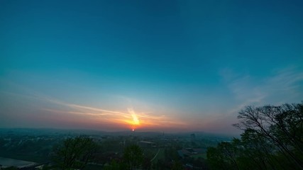 Wall Mural - sunrise background time lapse