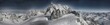 Massiccio del Monte Bianco panoramica